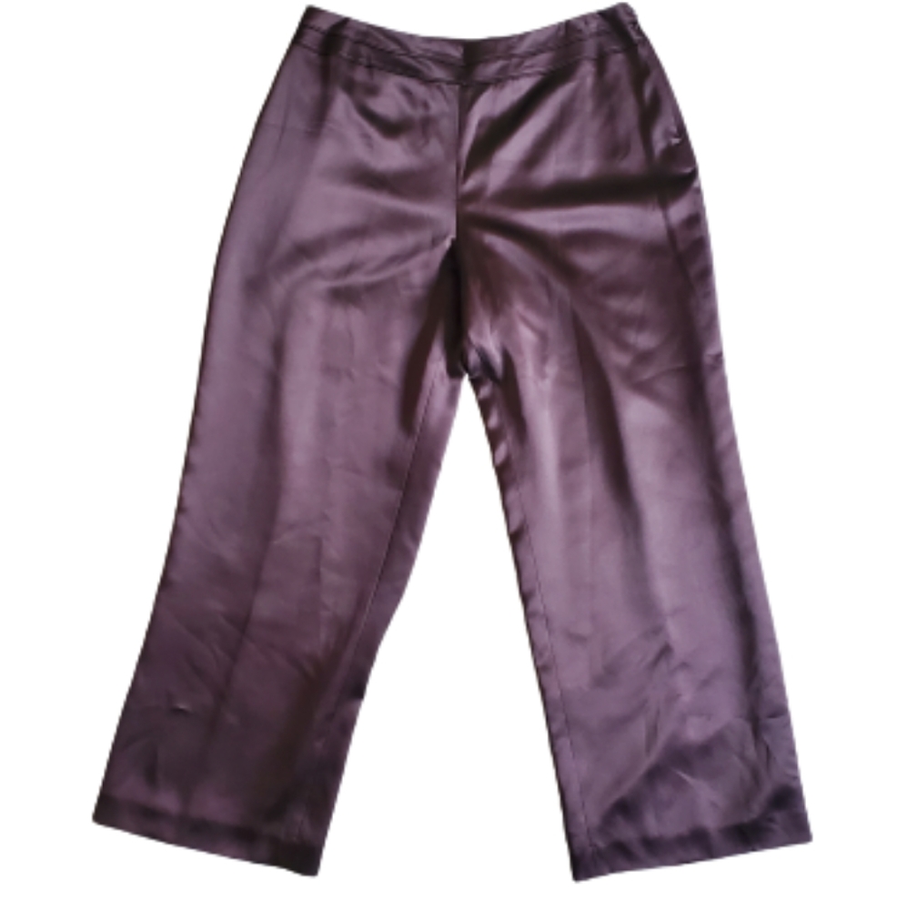 Vintage Talbots 100% Silk Wide Leg‎ Pants.